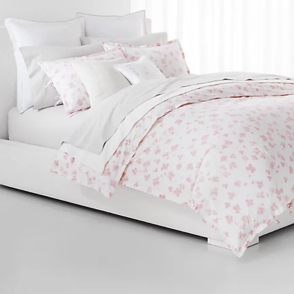 Ralph Lauren Home Anya Floral Blush Pink Duvet Bed Cover& Sham Set Size King